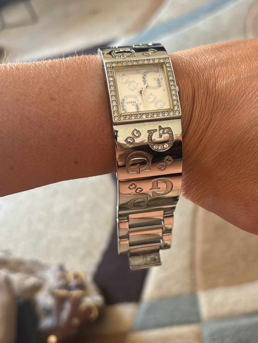 Guess Rhinestone cuff watch - Picture 2 of 2